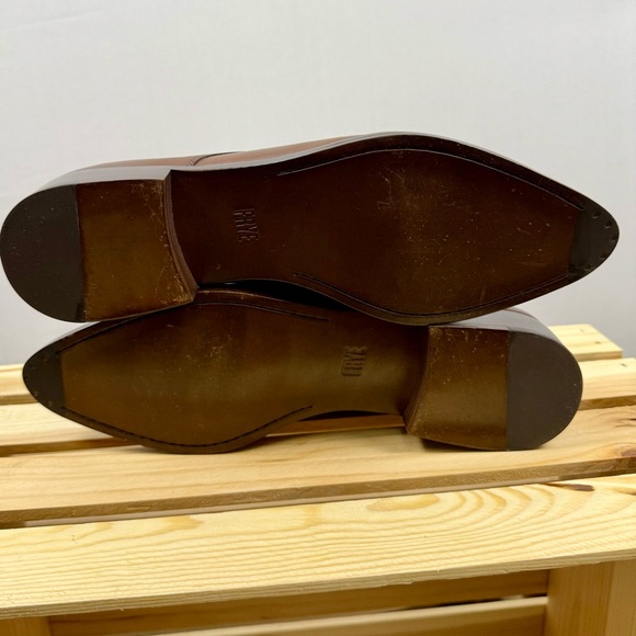 Frye Rich Chestnut Brown Leather Lace Up Erica Oxfords - Size 10M - Picture 5 of 5